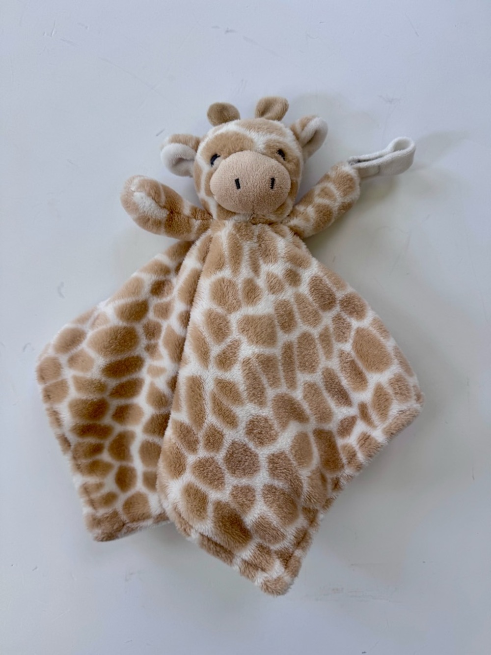 Carter's Tan and Cream Giraffe Lovey Comfort Blanket